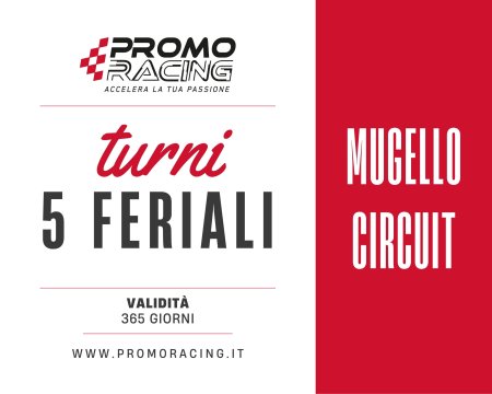 Voucher 5 giornate turni/pareggiamenti Mugello feriale